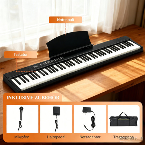 Glarry keyboard piano - e-piano, mit