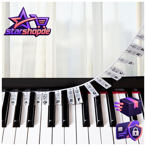 Keyboard noten aufkleber - keyboard,