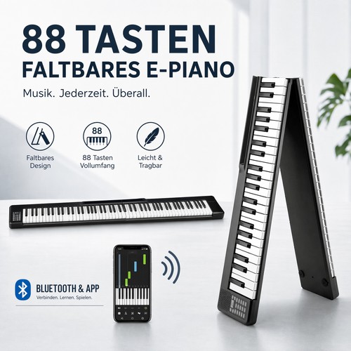 Klappbar keyboard mit - keyboard, 88
